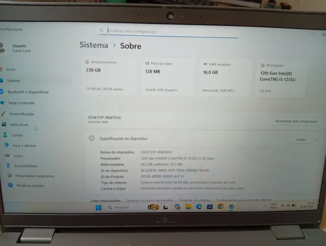 Vendo notebook Dell i5 (12°)