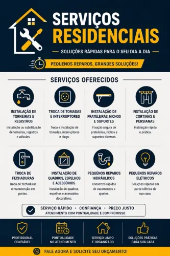 Serviços Residenciais | Manutenção, Reparos e Instalações