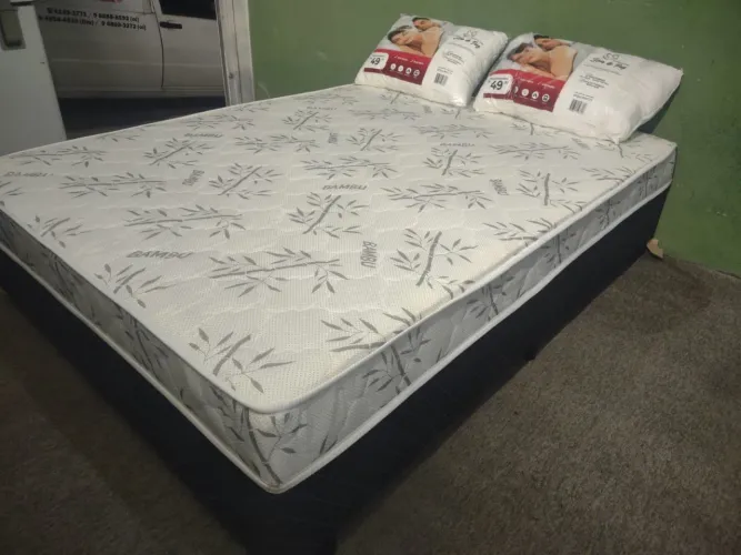 Cama box casal conjugada mola ensacada