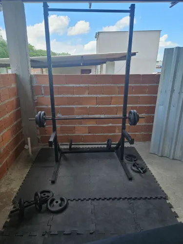 Kit Academia em Casa Completo - Pouco tempo de uso