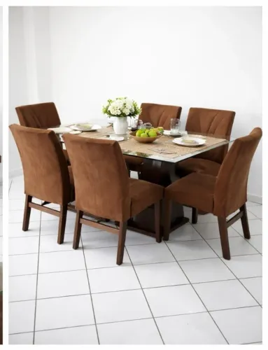 Mesa de jantar 6 cadeiras 