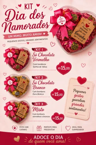 Lembrancinha pro dia dos namorados
