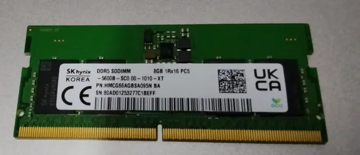 MEMÓRIA DDR5 8GB PARA NOTEBOOK