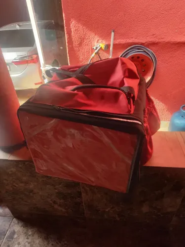 Mochila moto boy com isopor