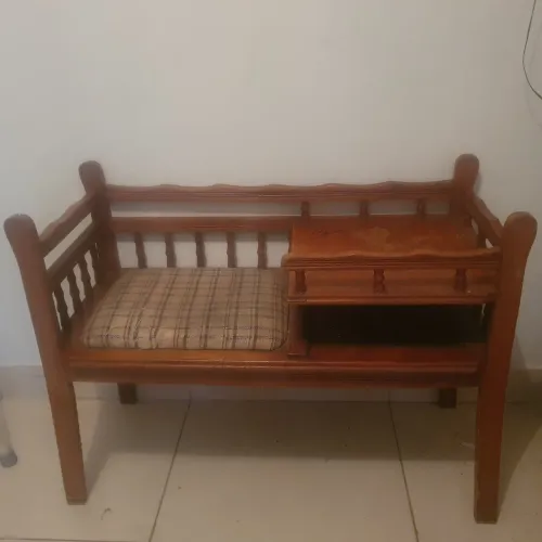Mini sofá mesa telefone antiga 