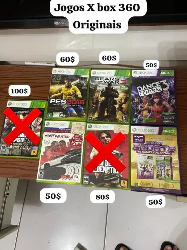 Jogos X box 360