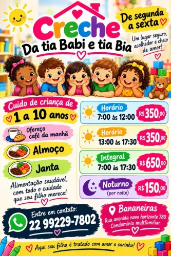 Creche da tia Babi e tia Bia
