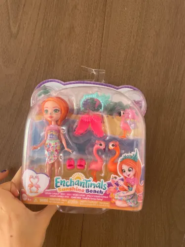 Enchantimals Sunshine Beach - Florinda Flamingo Family (Original Mattel)
