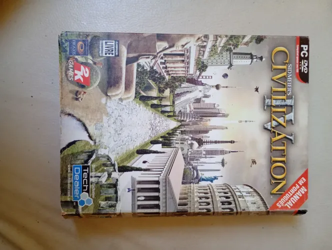Civilization 4 DVD + estojo + sobrecapa + manual