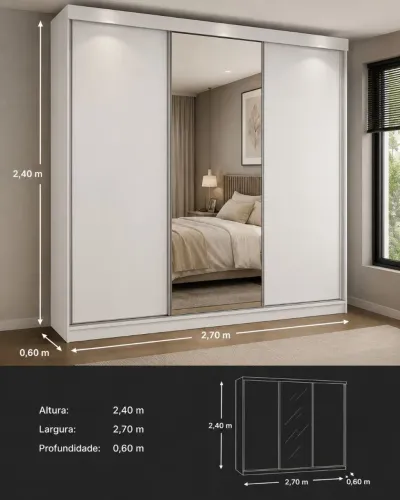 Guarda roupa MDF