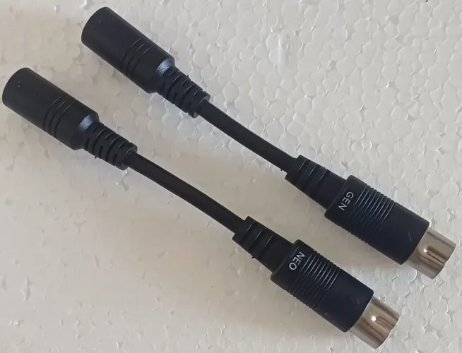 Cabo Adaptador Din 8 Pinos Para Sega Genesis / Neo Geo (Kit c/ 2)