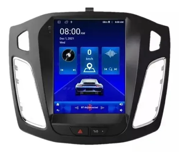 Central Multimídia Android Tesla Ford Focus 2014-2019