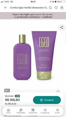 Vendesse perfume da oboticario