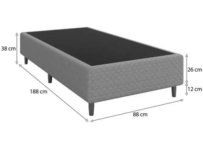 Base cama box solteiro