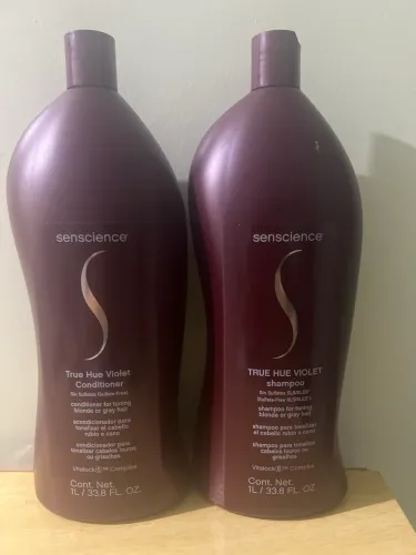 Shampoo e condicionador True hue  Senscience 1 litro 