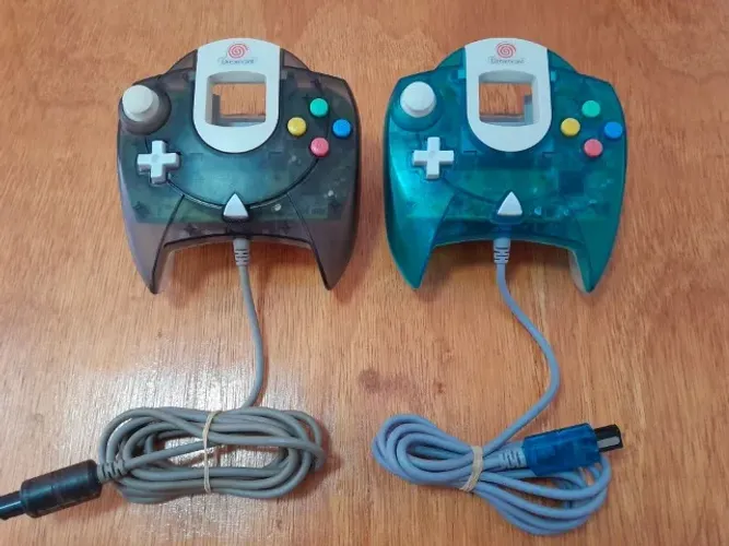 Controle original translúcido para Dreamcast