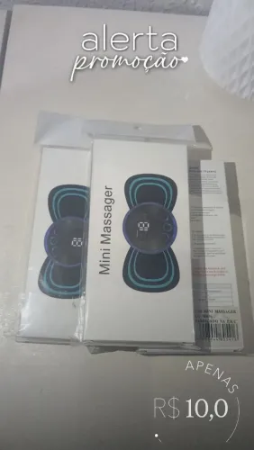 Mini massageador contrai músculo recarregável