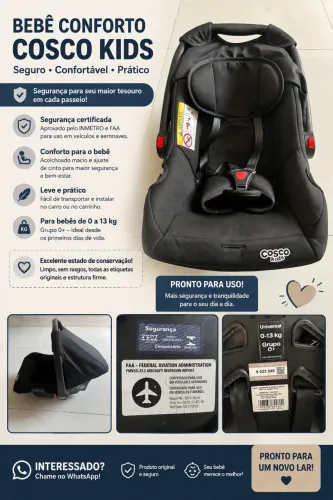 Bebê Conforto Cosco Kids Wizz - 0 a 13 kg