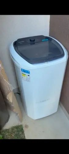 Tanquinho de Lavar Roupa 12kg Wanke Comfort Semiautomática Branco 127V - LWBE120T3