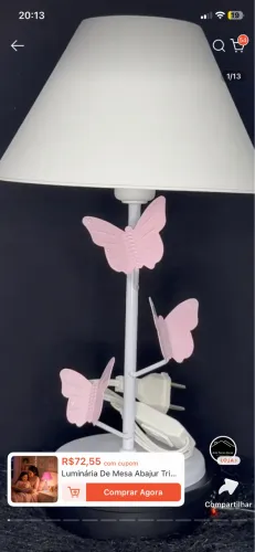 Abajur borboleta