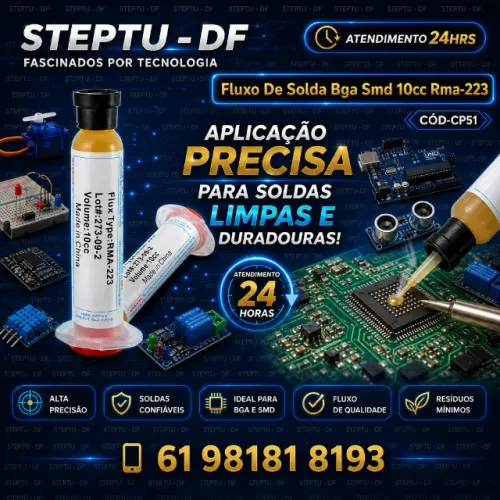 Fluxo De Solda Bga Smd 10cc Rma-223 Arduino Automação Robotica COD-CP51