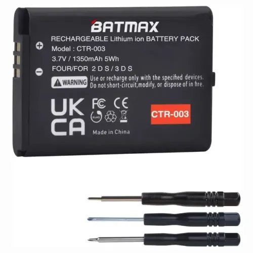 Bateria Batmax P/ Nintendo 3ds Old 2ds 1350mah + Chaves