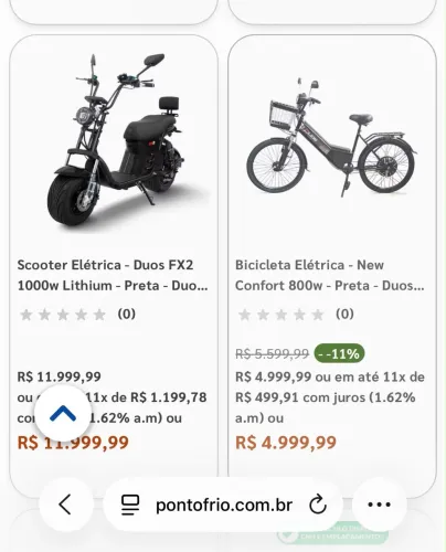 Bike elétrica Duos EBIKE Aro 24, 800W