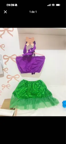 Roupa princesa Ariel 