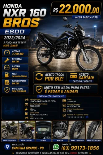 Honda NXR 160 Bros Esdd Flexone 2024