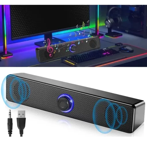 Caixa de som soundbar USB/P2