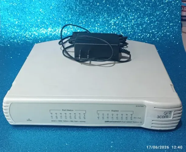 Switch 3COM 16 portas 10/100 (usado)