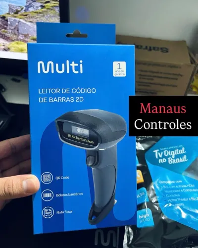 Leitor de Código de Barra 1D e 2D Automático com fio  ( Multi ) 