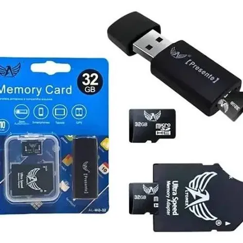 Cartão de Memória c/ Adaptador e Leitor 32GB Altomex AL-MO-32