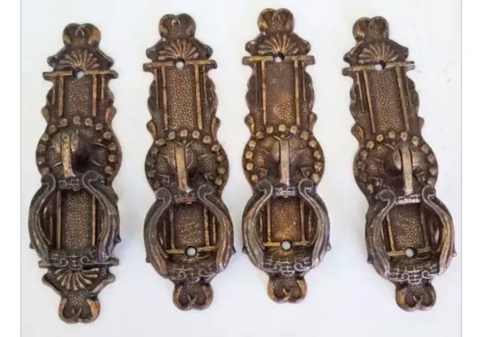 kit puxadores bronze antigos