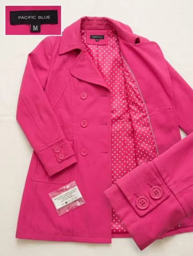 VENDO: Sobretudo Rosa Pink Pacific Blue (Tamanho M)