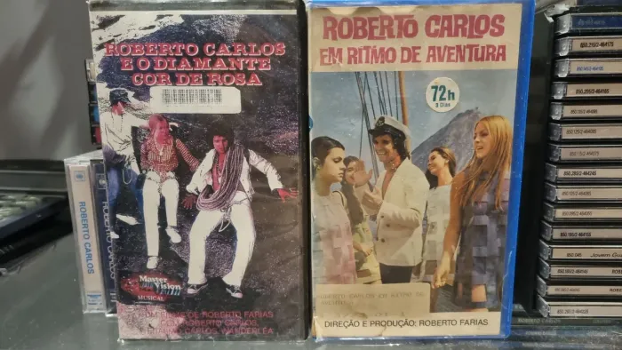 2 Fitas VHS Filmes Roberto Carlos