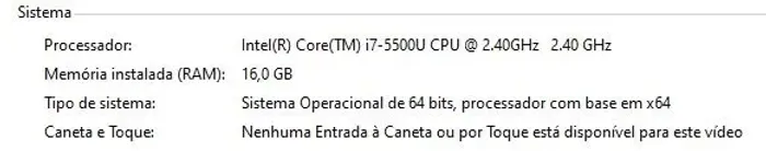 Notebook Dell Inspiron 15 16GB RAM SSD 256GB + 1TB HD