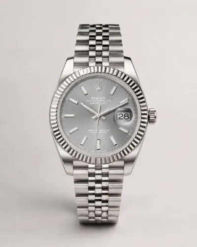 Relógio de luxo automático date just pulseira jubileu