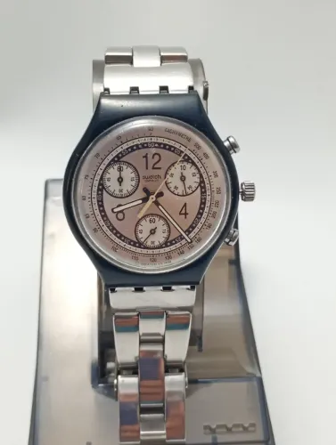 Relógio Swatch Chrono Metal Edge SCB119 - LEIA