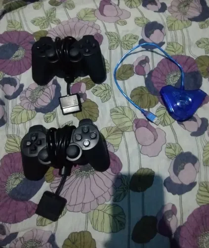 Controle ps2 com adaptador