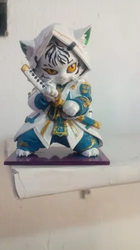 peça produzida em impressora 3D de resina com acabamento profissional e pintura artesanal