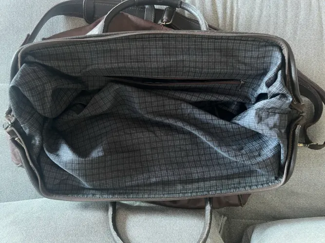 BOLSA DE VIAGEM COURO LEGÍTIMO
