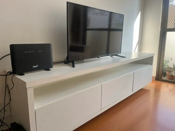 Rack sob medida de MDF branco