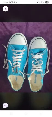 Tênis all star converse chuck Taylor cano curto lona azul celeste