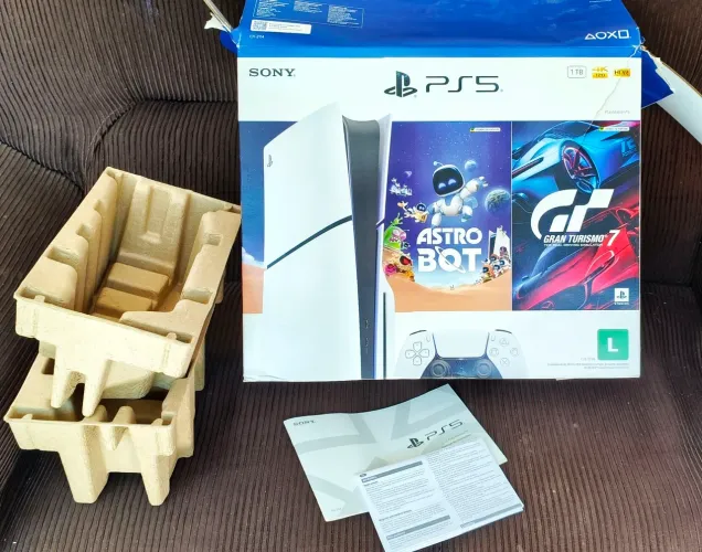 CAIXA VAZIA + MANUAIS PARA PS5 SONY PLAYSTATION 5 - 1TB 