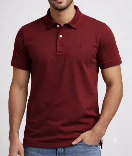 Camisa Polo Vinho