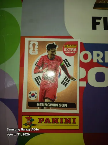 Figurinha extra sticker coreia Heungmin son bronze 2026