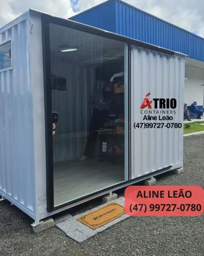 Container Escritório Novo Galvanizado Jaraguá do Sul SC - Chave Tetra Piso 