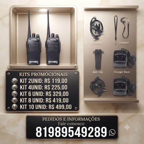 Rádio comunicador baofeng 777s