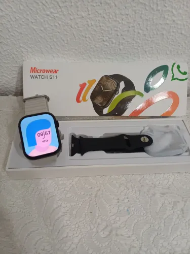 Smartwatch série 11 responde whatsapp pelo relógio